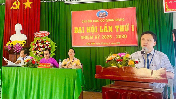 Báo cáo kết quả Đại hội Chi bộ các cơ quan Đảng xã Bình Minh lần thứ I, nhiệm kỳ 2025 – 2030